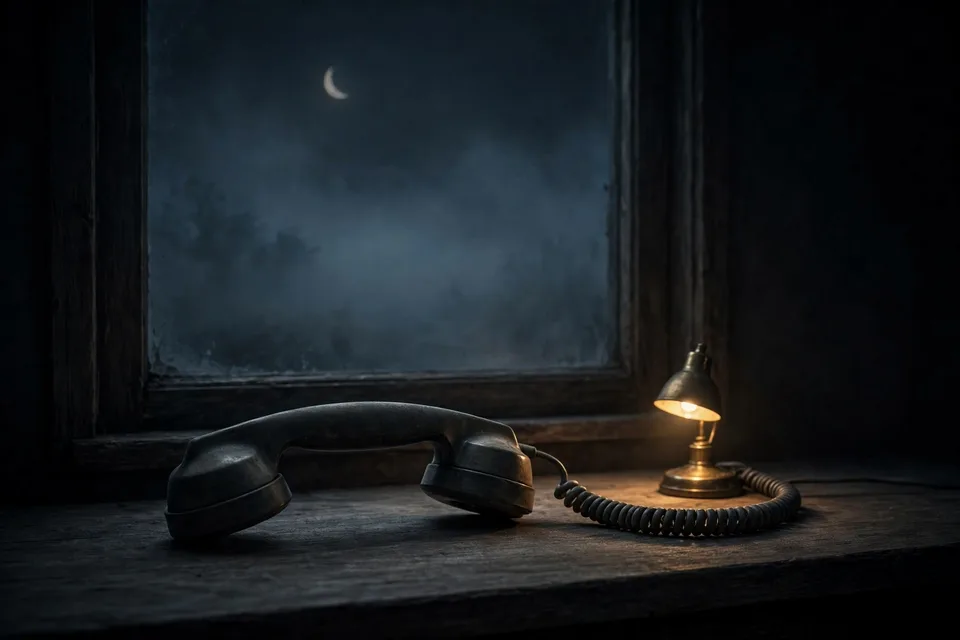 AI Receptionist Scripts cover art — a vintage telephone on a desk at night